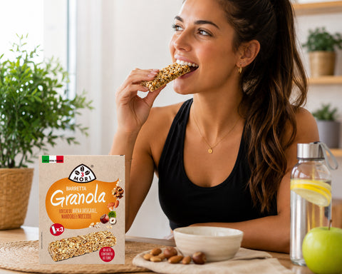 Barretta Granola Tre Mori – Fiocchi di Avena Integrale, Mandorle e Nocciole (3 x 30 g)